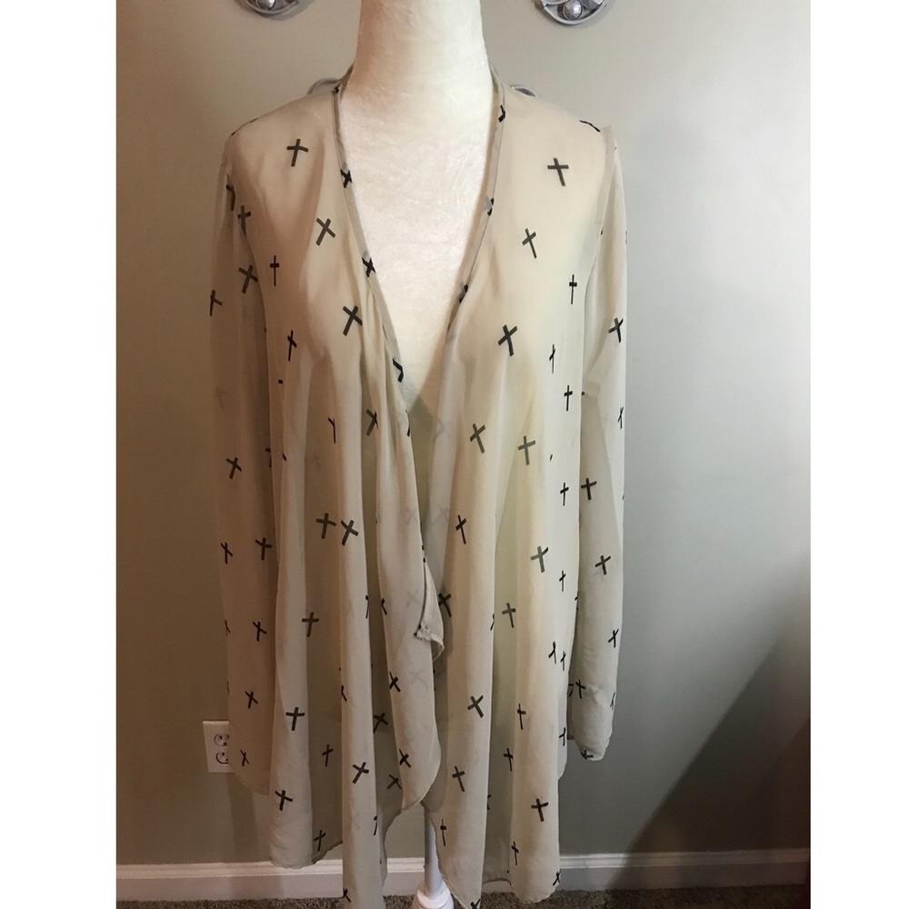 Cross Sheer Shawl